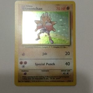 Rare Hitmonchan 70Hp #7 Pokémon Trading Card